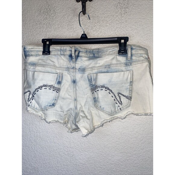 Vanilla Star country patriotic USA America Jean Shorts Stars 4th July Cut off 13 - Picture 6 of 9